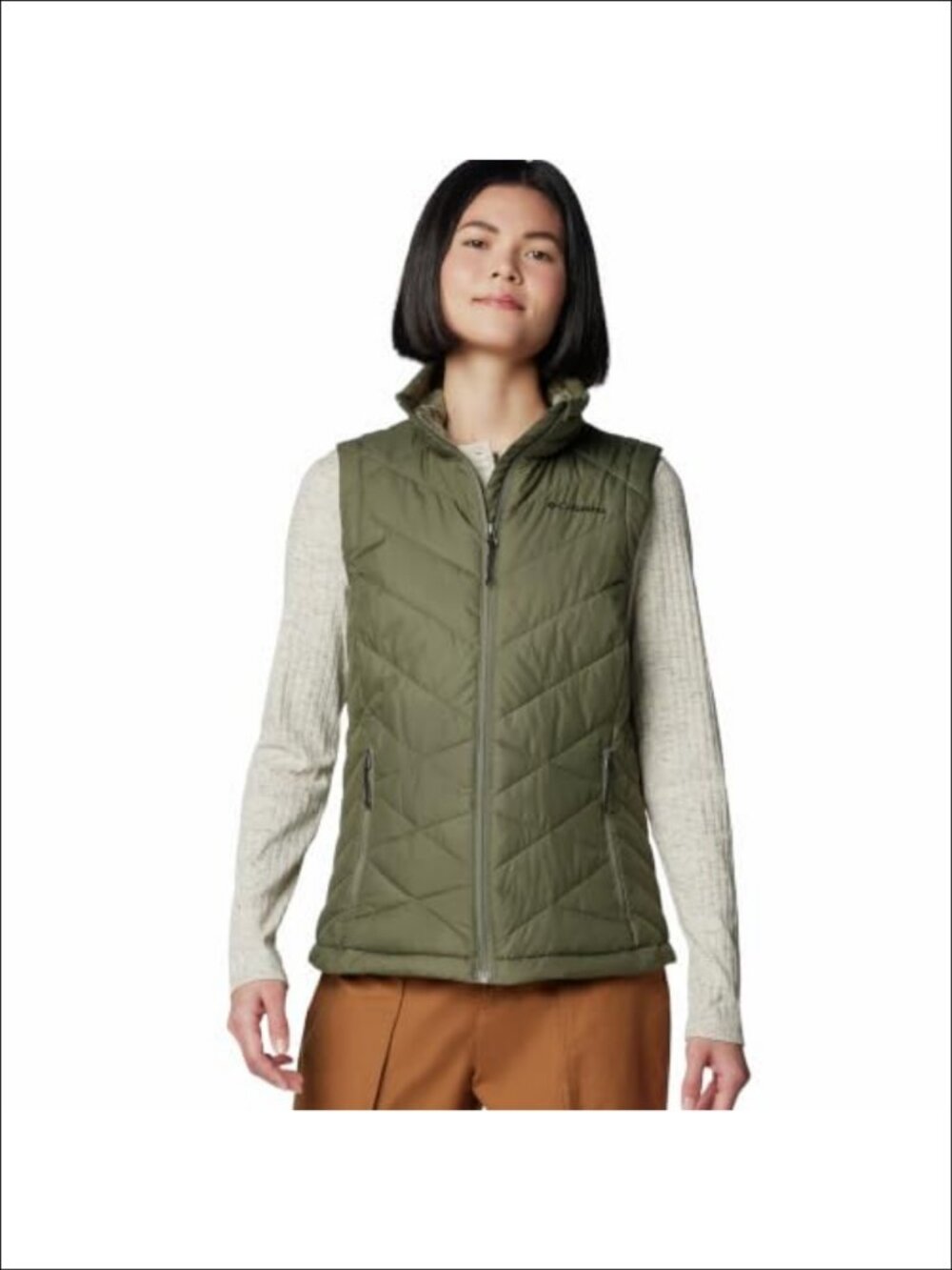 Lightweight Insulated Puffer Vest with Omni-Heat Reflective Lining